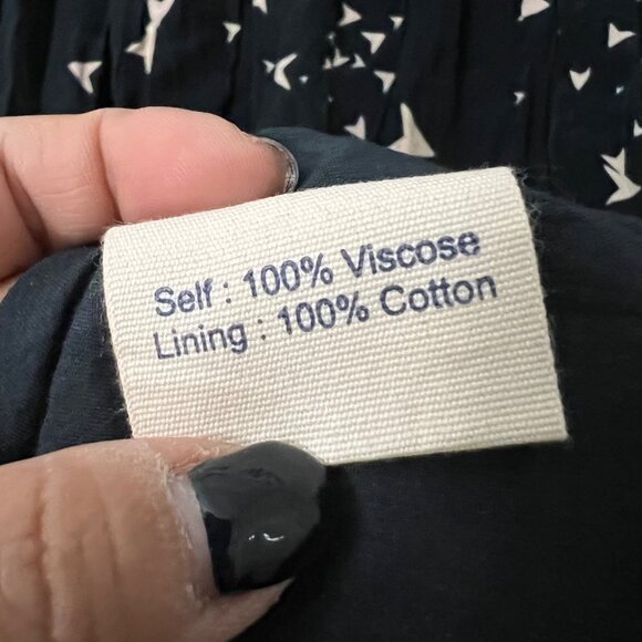 Tallulah & Hope Womens Black Cream Boomerang Geometric Midi Dress Size 4 - Picture 6 of 6